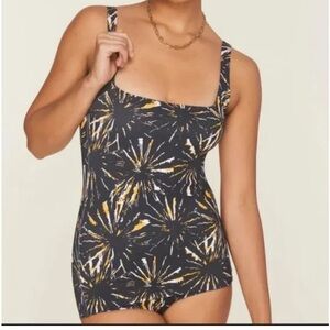 NWT Andie x Demi Moore Marseilles Black Firework One Piece Swimsuit
